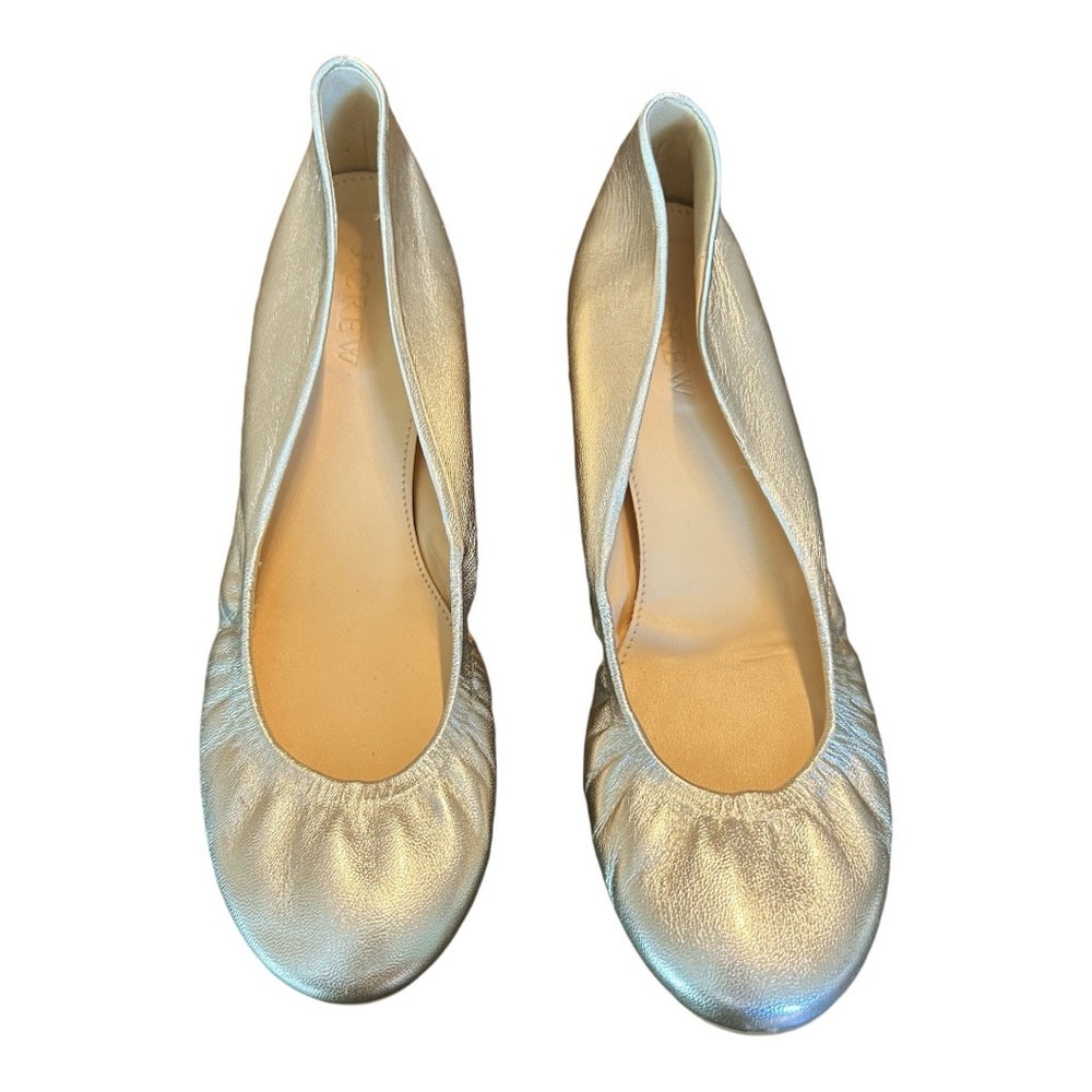 J. Crew Gold Flats